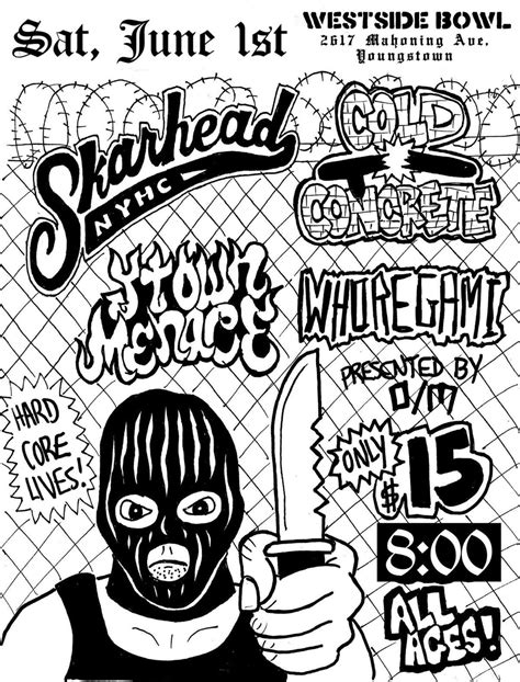 Skarhead/Cold Concrete/Y-Town Menace/Whoregami at the Westside Bowl ...