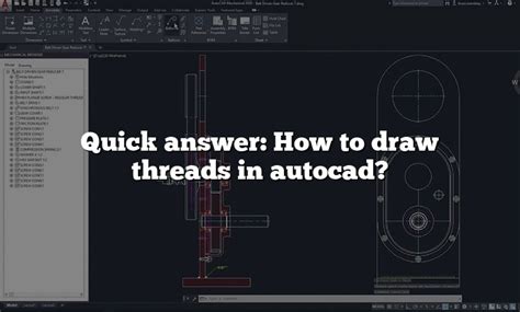 Image result for How to Draw Threads in AutoCAD
