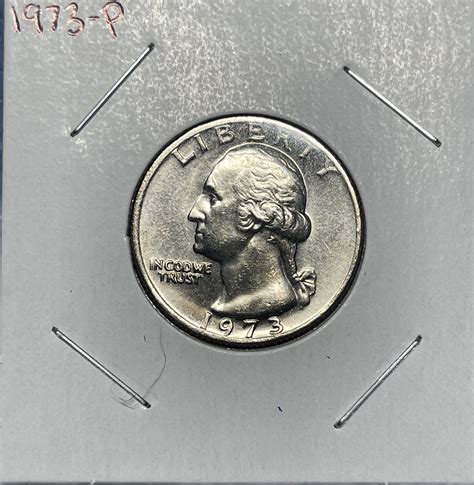 1973-P Washington Quarter ~ Brilliant Uncirculated MS60++ Direct From ...