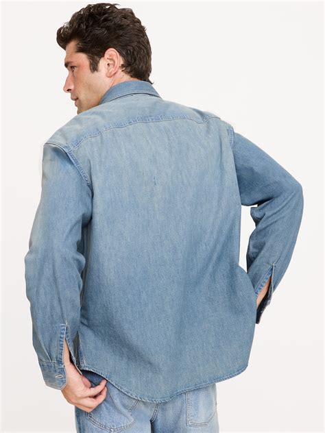 Relaxed-Fit Denim Shirt | Banana Republic