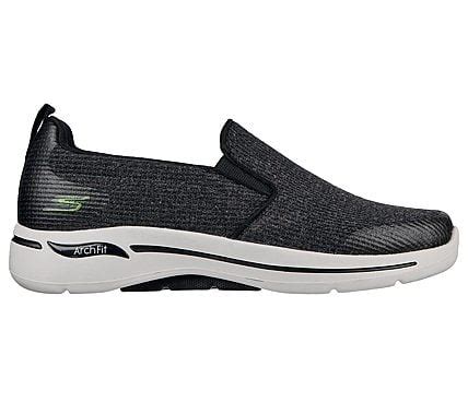 Skechers Black/White Go Walk Arch Fit Our Earth Women Walking Shoes ...