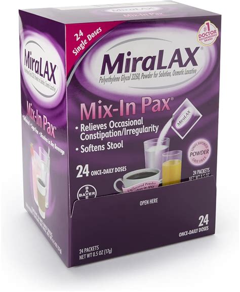 Buy 24 Packets of Miralax Laxative Powder Mix at Ubuy Macao