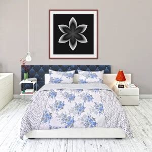 RARE AND REFINE 144 TC Polycotton Queen Printed Flat Bedsheet - Buy ...