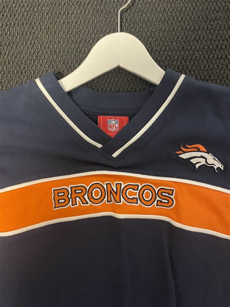 Vintage Denver Broncos Shirt Mens Size XL Short Sleeve T-Shirt Blue ...