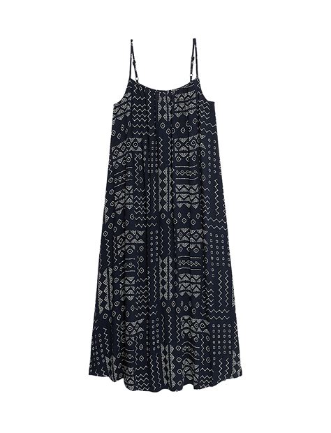Buy Printed Square Neck Midi Cami Slip Dress at Marks & Spencer
