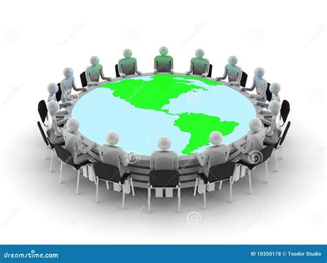 Round table discussion stock illustration. Illustration of light - 10350178