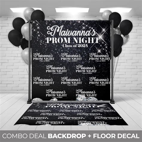 Backdrop Floor Decal, Prom Send Off, Prom Night Party Decor, Graduation ...