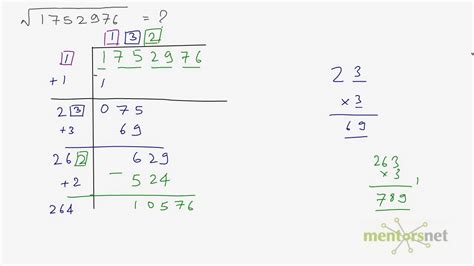 QT 44 Calculating square root by division method - YouTube