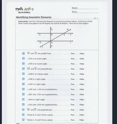 Image result for Math Antics Geometry Worksheet