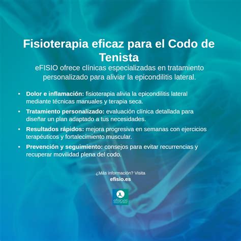 Tratamiento fisioterapéutico para Epicondilitis Lateral (Codo de Tenista) en Madrid | eFISIO ...