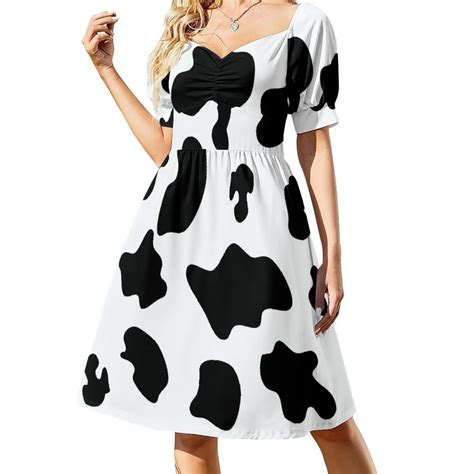 Cow pattern spots animal print Sleeveless Dress dresses summer woman ...