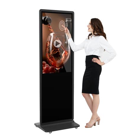 Digital Signage Displays 43 Inch Touchscreen Floor Standing Digital ...