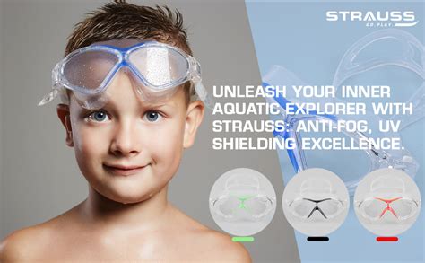 Buy STRAUSS Swimming Goggles | Anti-Fog & UV Protection for Kids ...