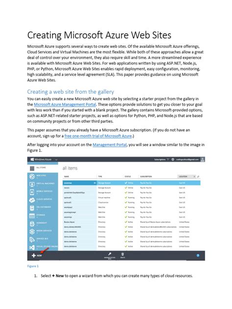 Image result for Azure Website Tutorial