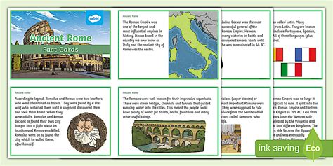 Ancient Rome Fact Cards - KS2 - History (teacher made)