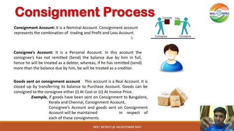 Rezultat imagine pentru Consignment Account Lecture