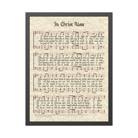 In Christ Alone |printable Vintage Hymn | Sheet Music | Instant ...