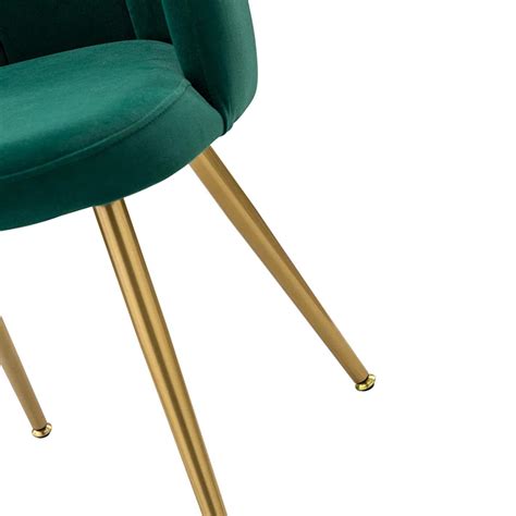 Elegant Velvet Petal Back Chair Green – Nestroots