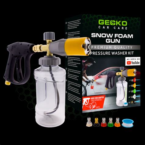 Gecko Snow foam gun | Extra uitgebreide set