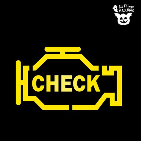 Check Engine Light Pumpkin Stencil - Allthingshallows.com ...