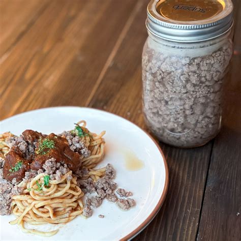 Pressure Canning Ground Venison Meat (Easy How To Recipe) - At Home on ...