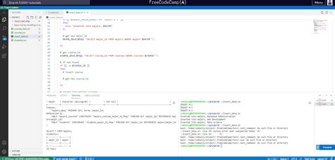 Image result for Student Database SQL Code