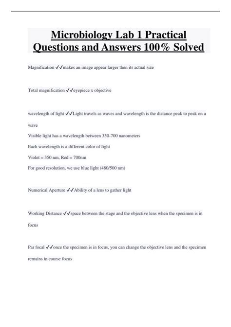 Microbiology Lab Practical Questions 的图像结果