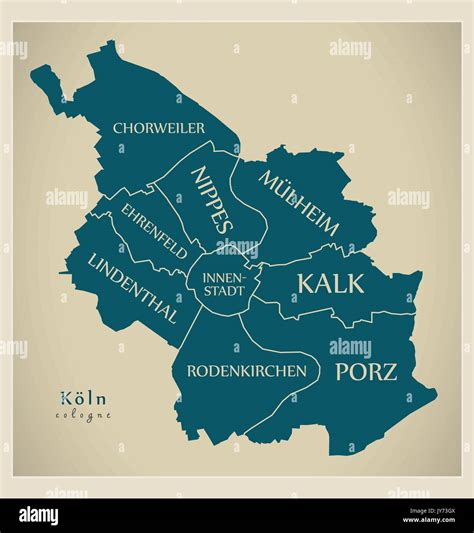 Cologne Germany City Map Cologne Map Print City Map Poster Map