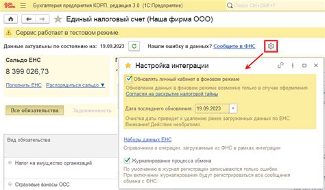 Как работать с единым налоговым счетом (ЕНС) через 1С: инструкция ...