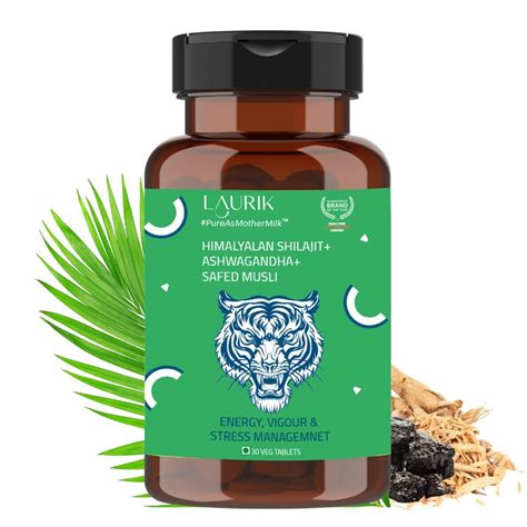 Buy Laurik Himalayan Shilajit+Ashwagandha+Safed Musli Tablet for Boot ...