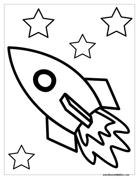 Space Rocket Coloring Page at GetColorings.com | Free printable ...