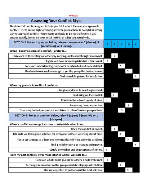 MSL40122 Certificate IV in Laboratory Techniques: Conflict Style ...