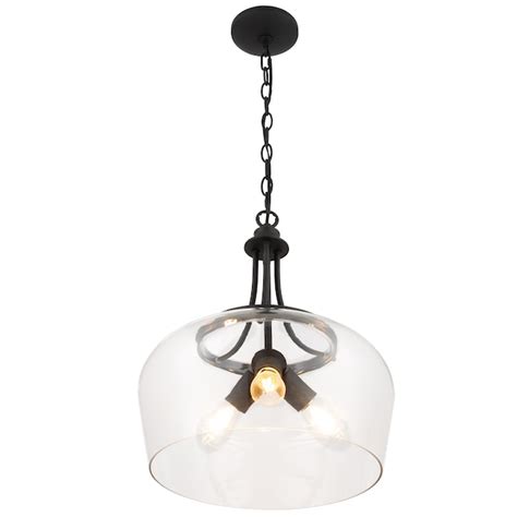 CO-Z 3 -Light Black Modern/contemporary Clear glass Dome Medium Hanging ...