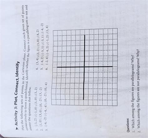 > Activity 3: Plot, Connect, Identify Plot the following sets of points ...