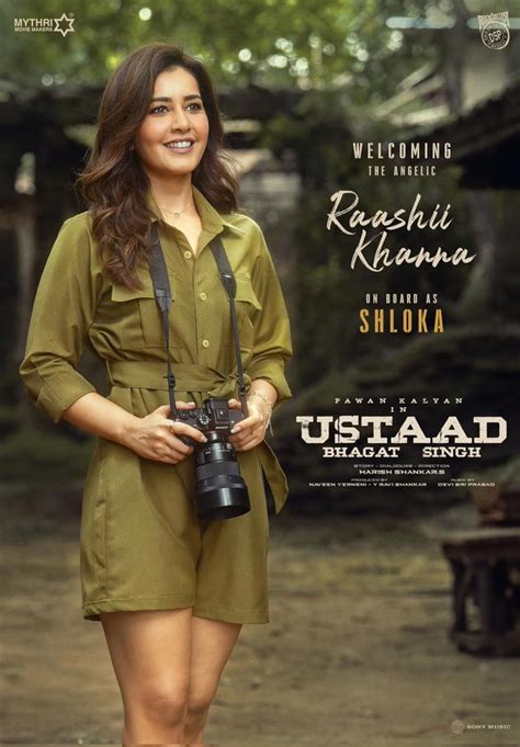 Raashii Khanna joins Pawan Kalyan, Sreeleela in Ustaad Bhagat Singh