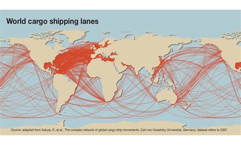 Sea Route World Map