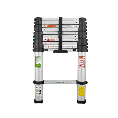 BIVATIA Telescopic Ladder 3.2M Aluminum: 10.5FT Telescoping Ladder ...