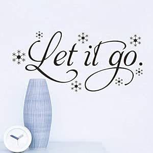 LYOMAN® Let It Go Sticker For Wall Home Vinyl Décor, Bedroom Hal Kids ...