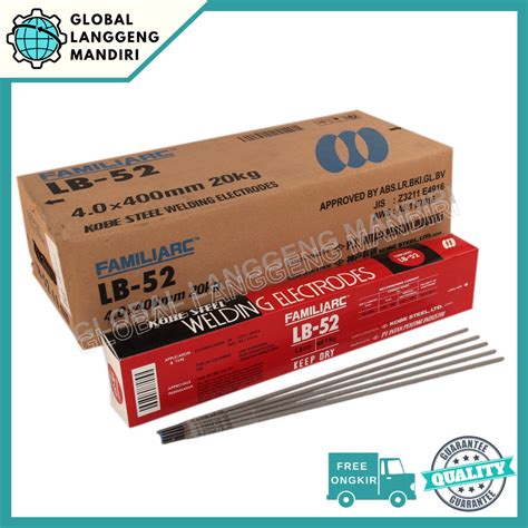 KAWAT LAS LB52 4.0MM KOBESTEEL (5KG) / KAWAT LAS STICK LB 52 4.0MM ...