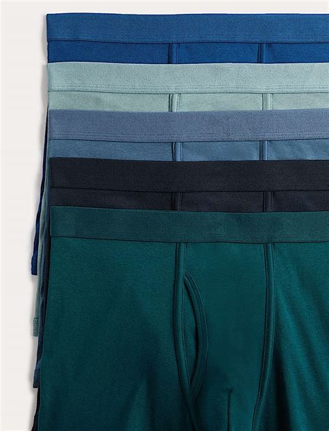 Buy 5 Pack Pure Cotton Cool & Fresh™ Trunks at Marks & Spencer