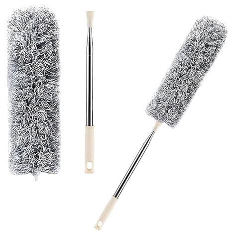 Extendable Microfiber Duster & Bendable for High Ceiling Fans, Window ...