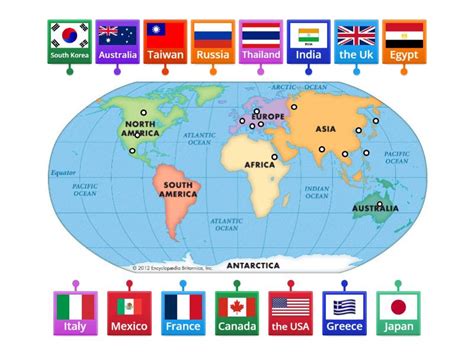 World Map Simple Labelled 的图像结果