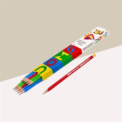 Doms Y1 Extra Dark Triangle Pencils with Free Sharpener and Eraser ( P ...