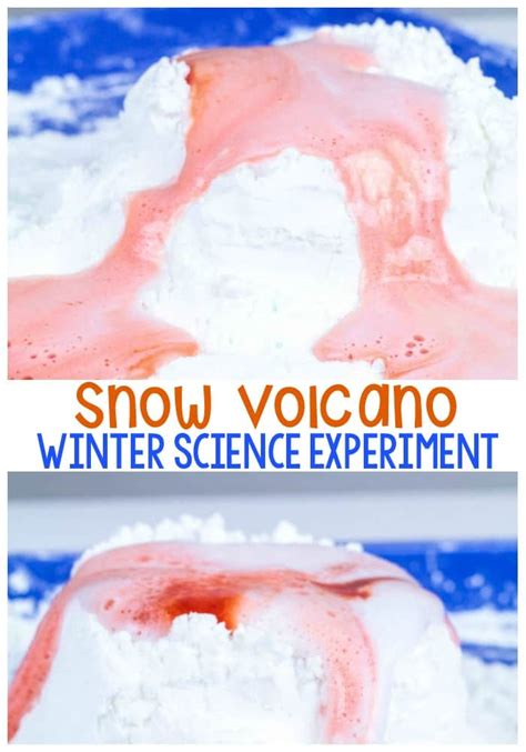 Snow Volcano Science Experiment 的图像结果