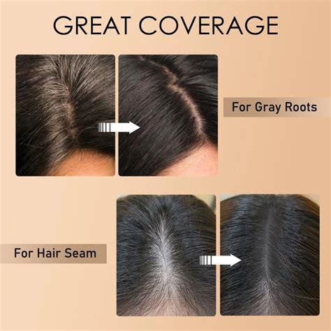Incolor Root Touch Up Hair Powder Beard Line Black