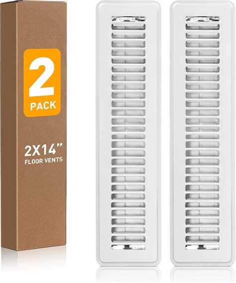 Floor Vents 2x14 Floor Register, Vent Covers for Home Floor 2 Pack ...