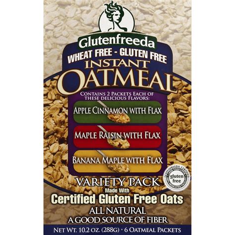 Glutenfreeda Oatmeal, Instant, Variety Pack (6 ct) Delivery or Pickup ...