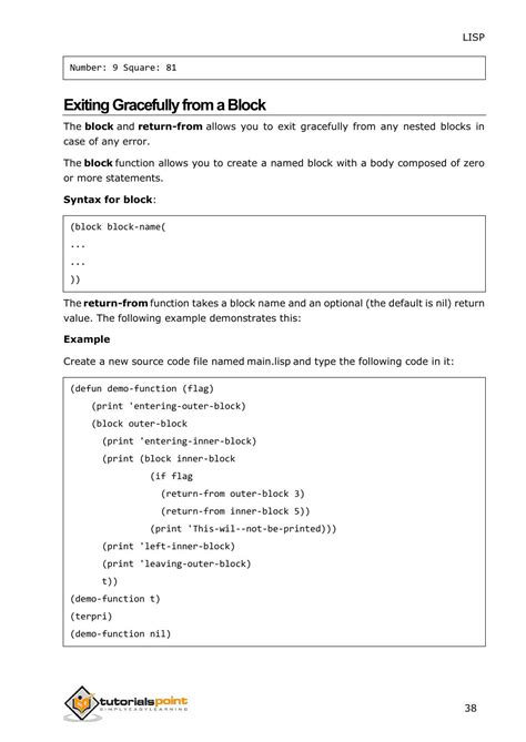Common Lisp Tutorial 的图像结果