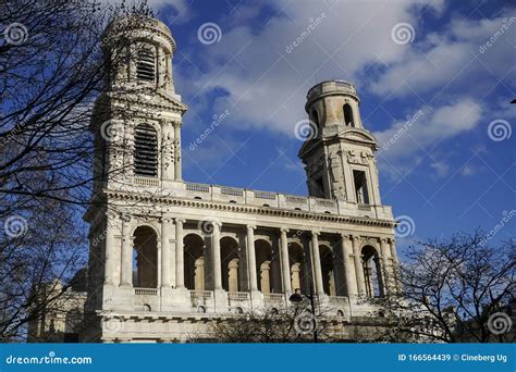 Church of Saint-Sulpice, Paris, France Stock Image - Image of building ...
