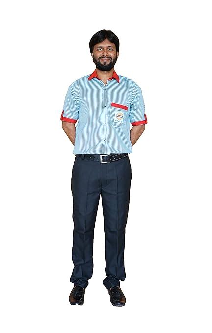 Poona Uniforms Petrol Pump Pant (Salesman) Indian Oil Uniform : Amazon ...